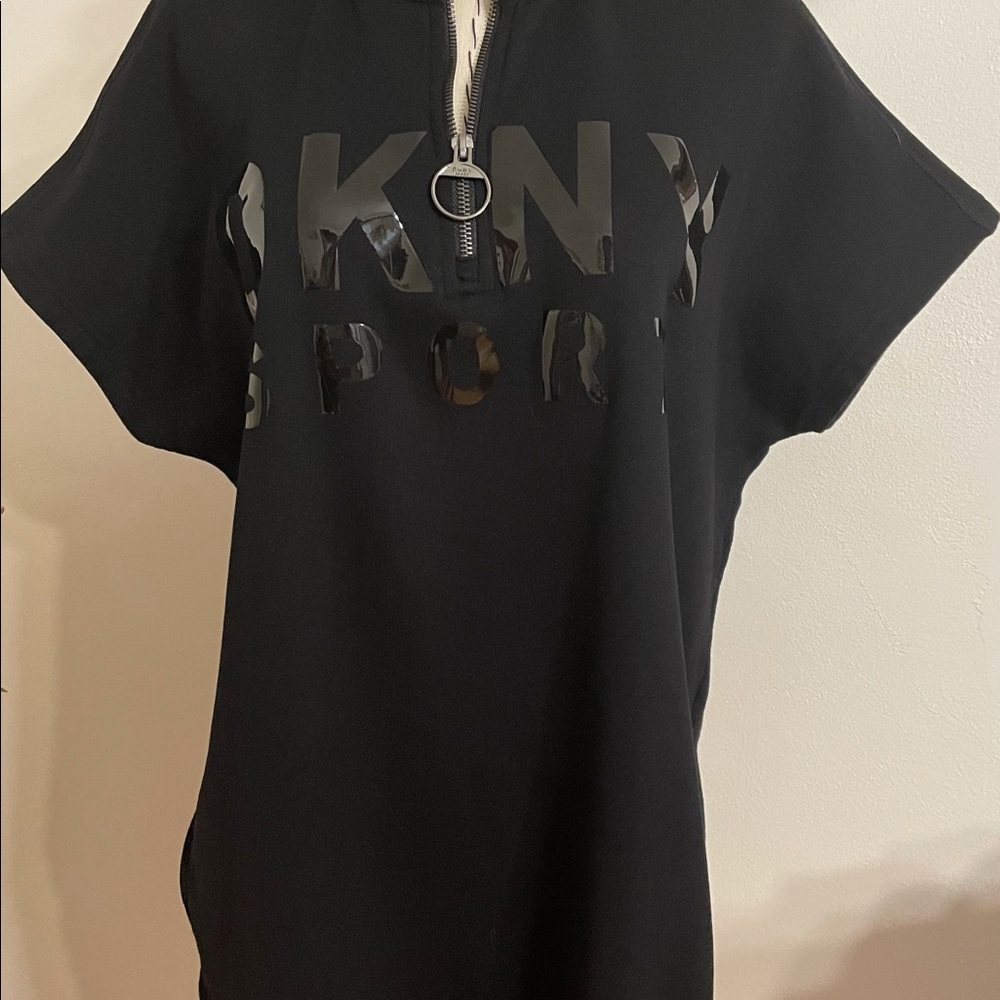 DKNY Sport Logo Hoodie Dress